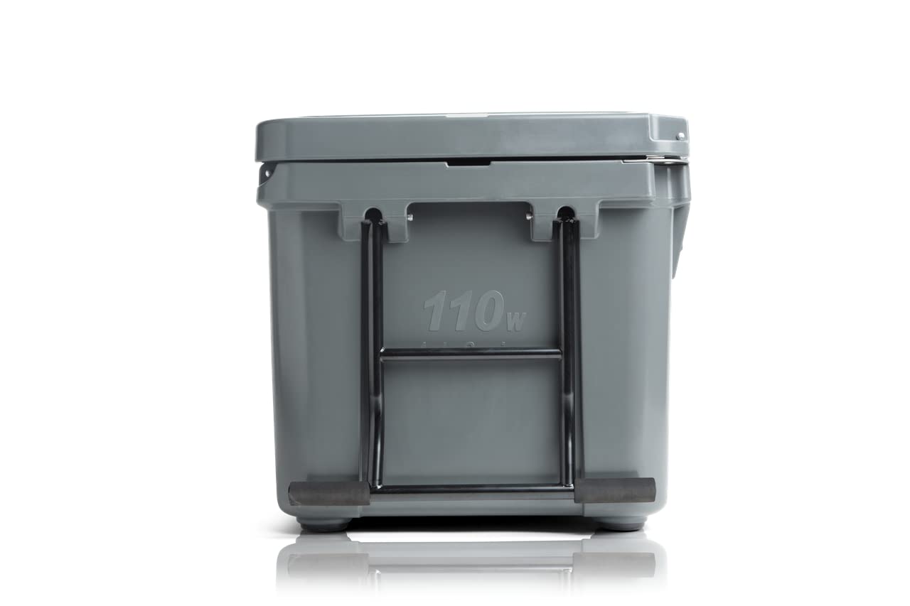 110 Quart Gray Wheeled Cooler with Accessory Kit …