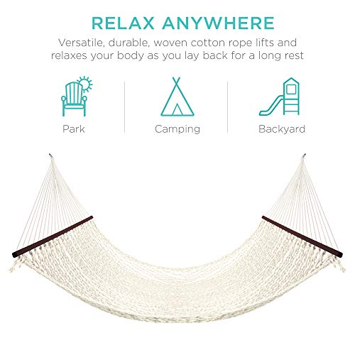 2-Person Cotton Rope Hammock