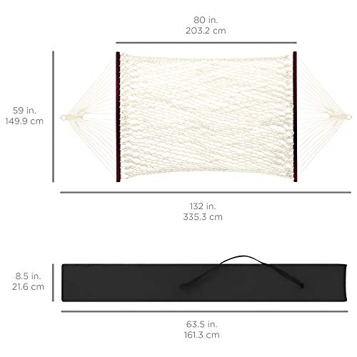 2-Person Cotton Rope Hammock