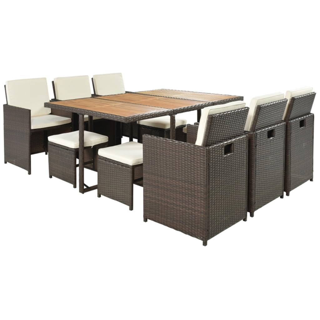 10-Person Wicker Patio Dining Set