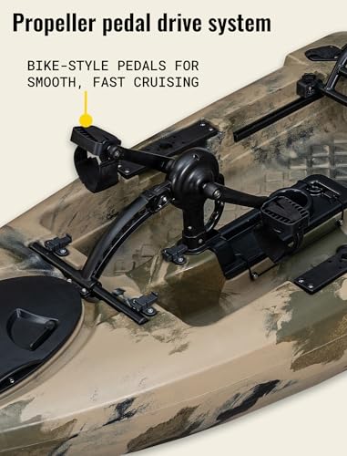 14' Tandem Pedal Kayak – Propeller Drive, 662 lb Capacity