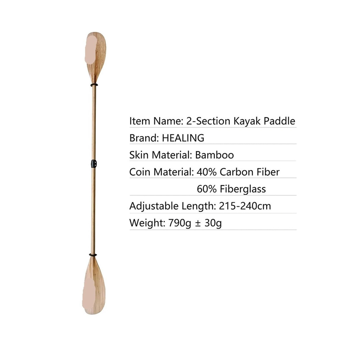 Carbon Fiber Double-Blade Kayak Paddle