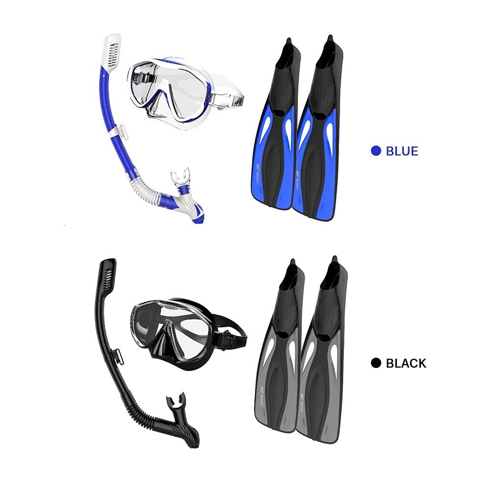 Snorkel Mask & Diving Fins Set
