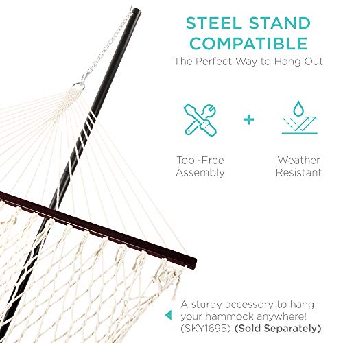2-Person Cotton Rope Hammock