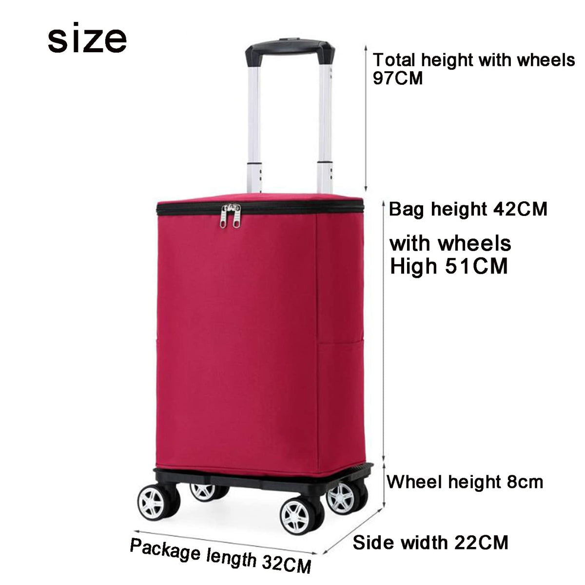 36-Can Rolling Cooler Bag