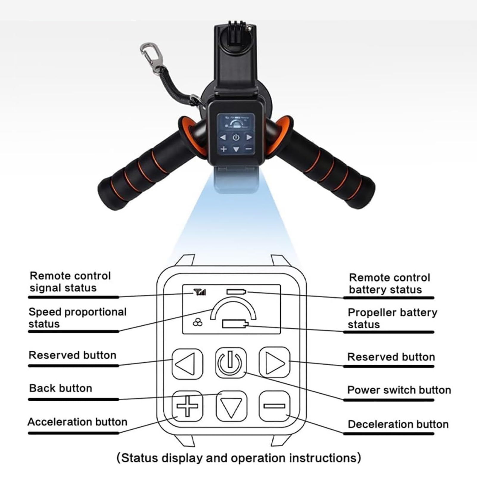 10-Speed Portable Underwater Scooter