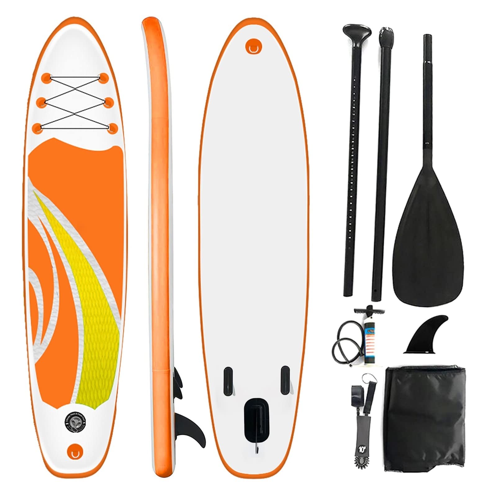 Inflatable Stand Up Paddle Board 10.5ft Inflatable SUP Board 30in Widened Stand Up Paddle Water Sport Surfing Surfboard (Color : SUP-M002 Size : 1)