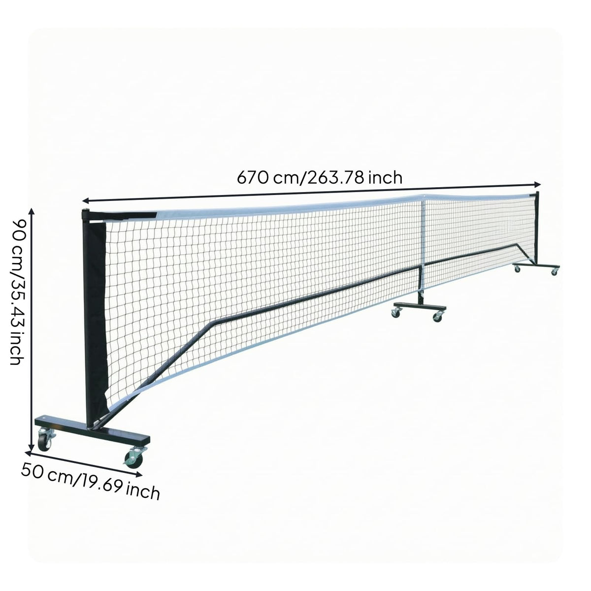 Portable Pickleball Net with Wheels