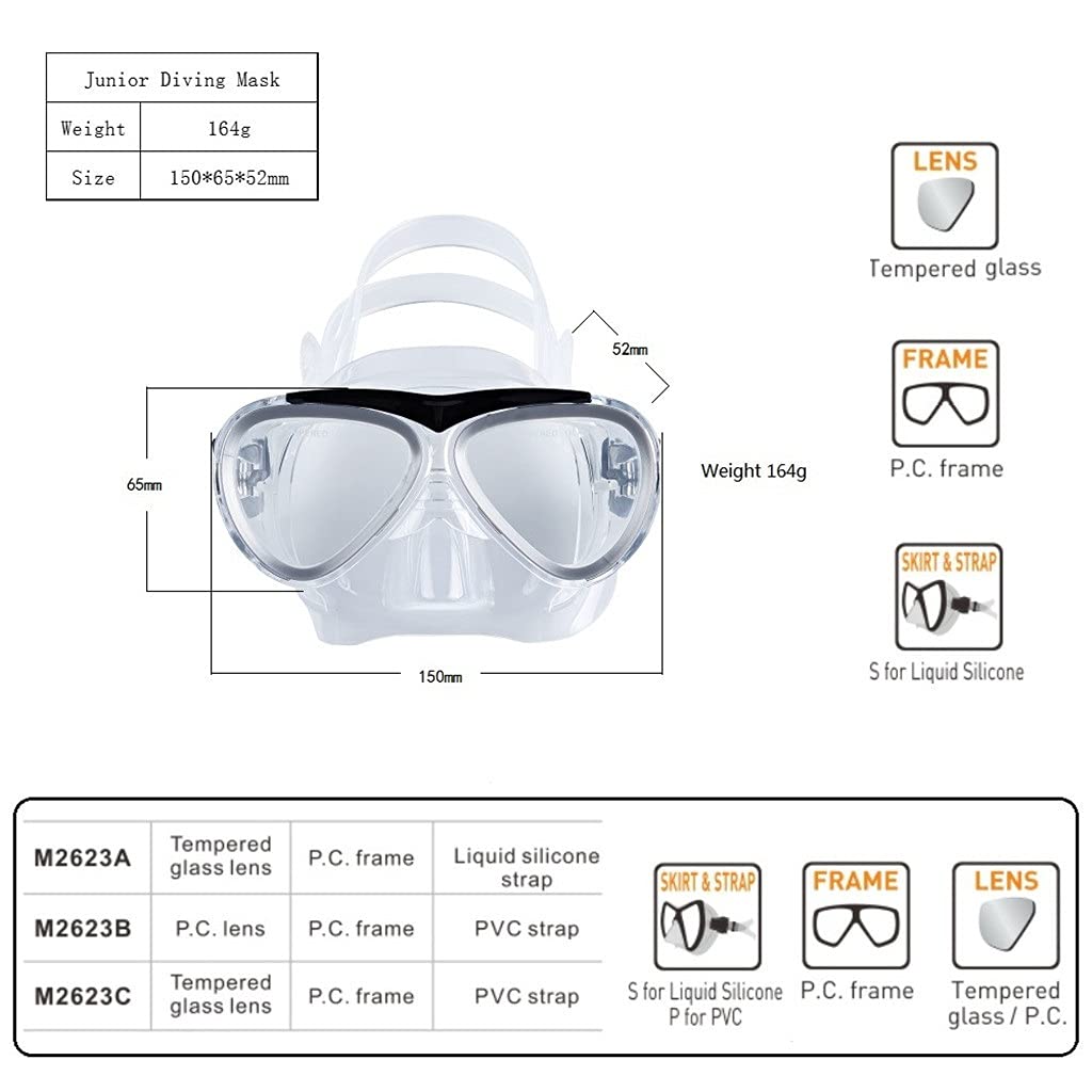 Diving Mask, Snorkel & Fin Set