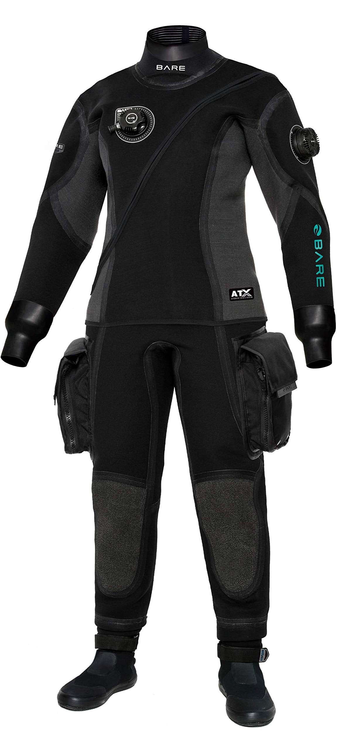 Bare Womens Guardian Tech Drysuit (X-Small, Aqua)