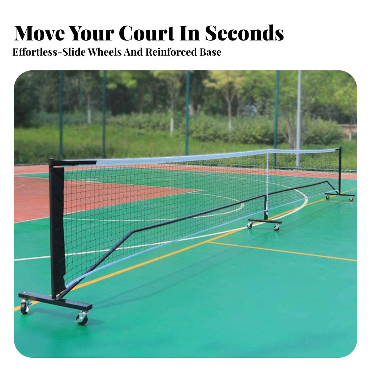 Portable Pickleball Net with Wheels