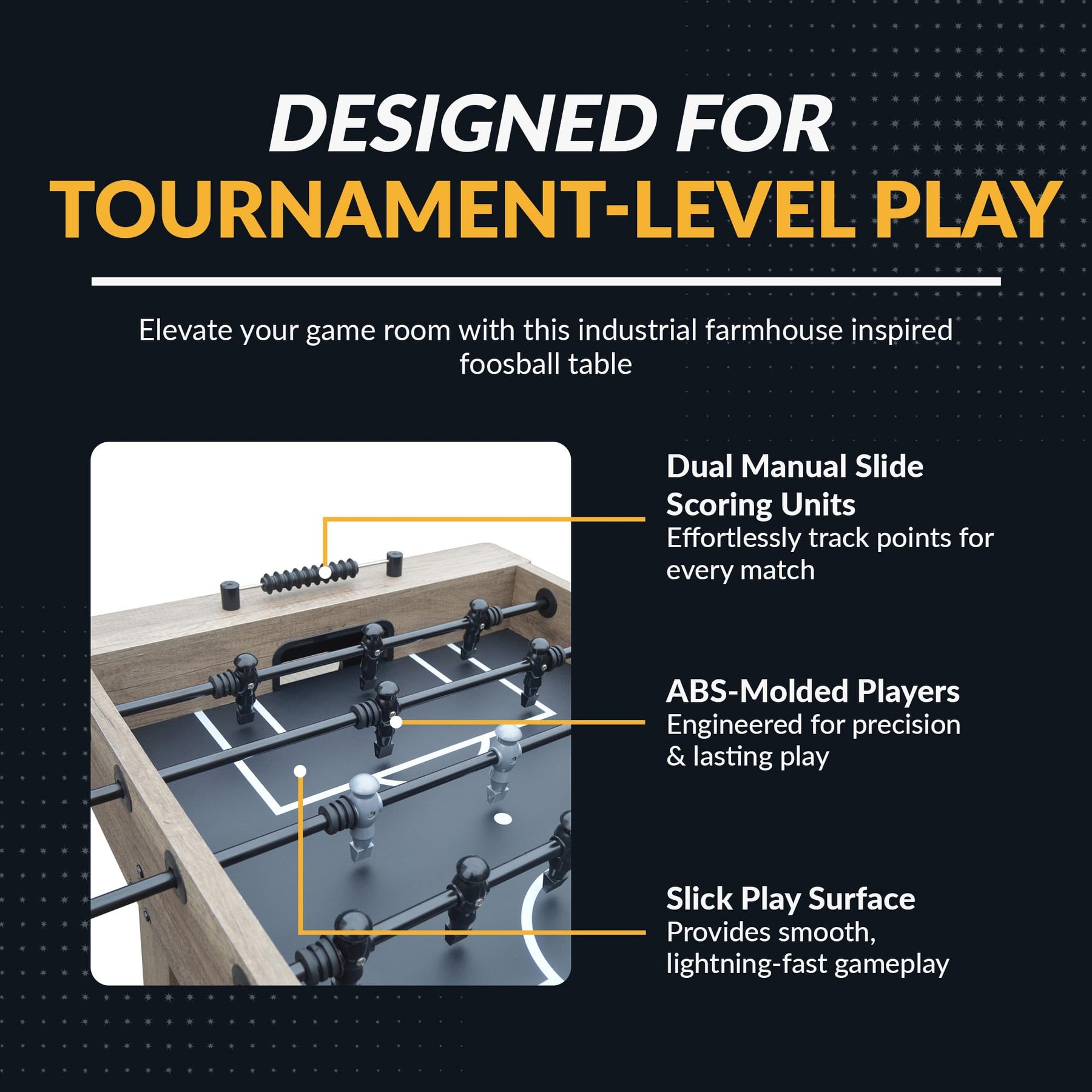 55" Competition Foosball Table