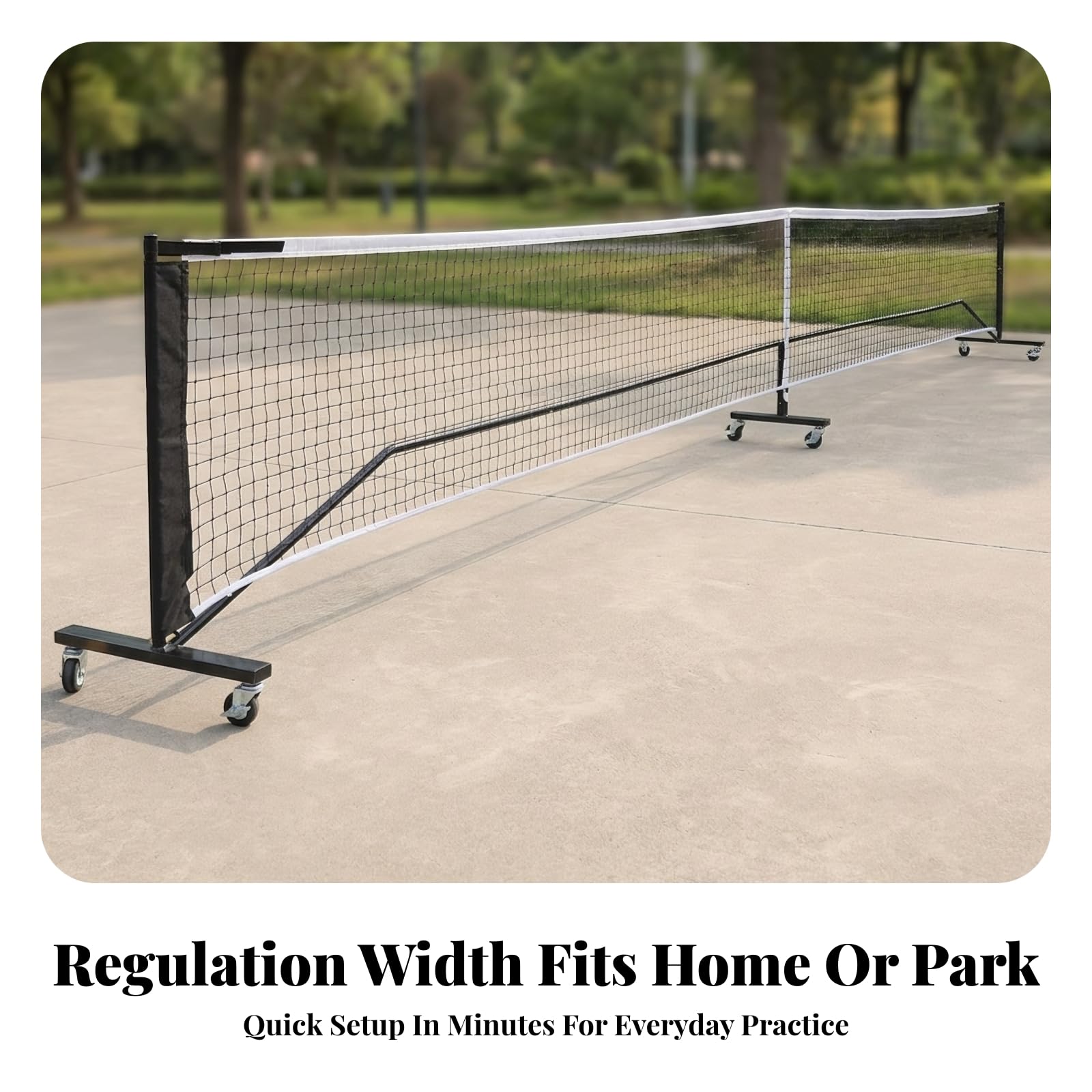 Portable Pickleball Net with Wheels
