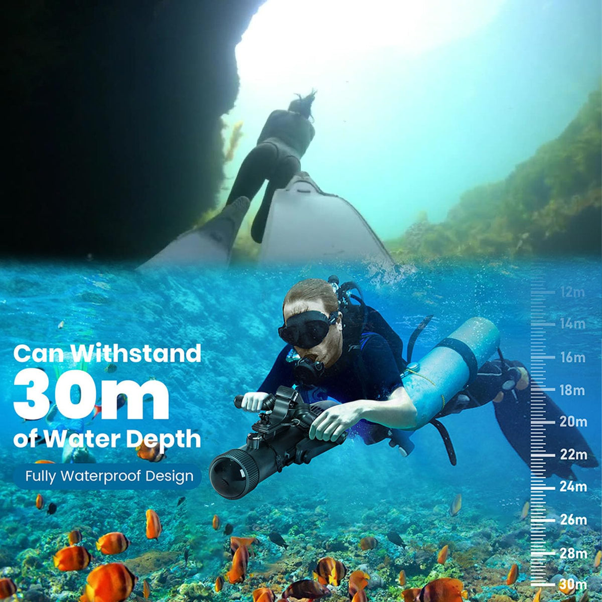 10-Speed Portable Underwater Scooter