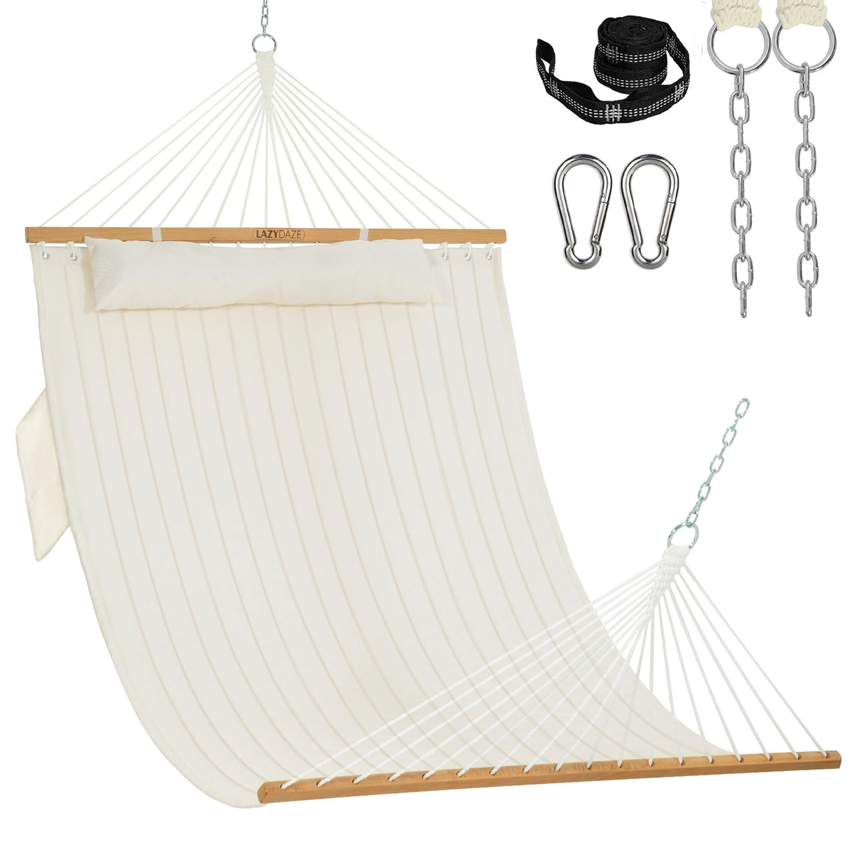 Lazy Daze Double Hammock with Pillow for Outside