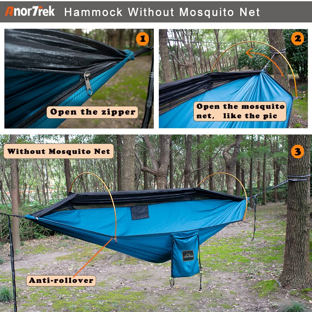 Camping Hammock with Mosquito Net & Rain Fly