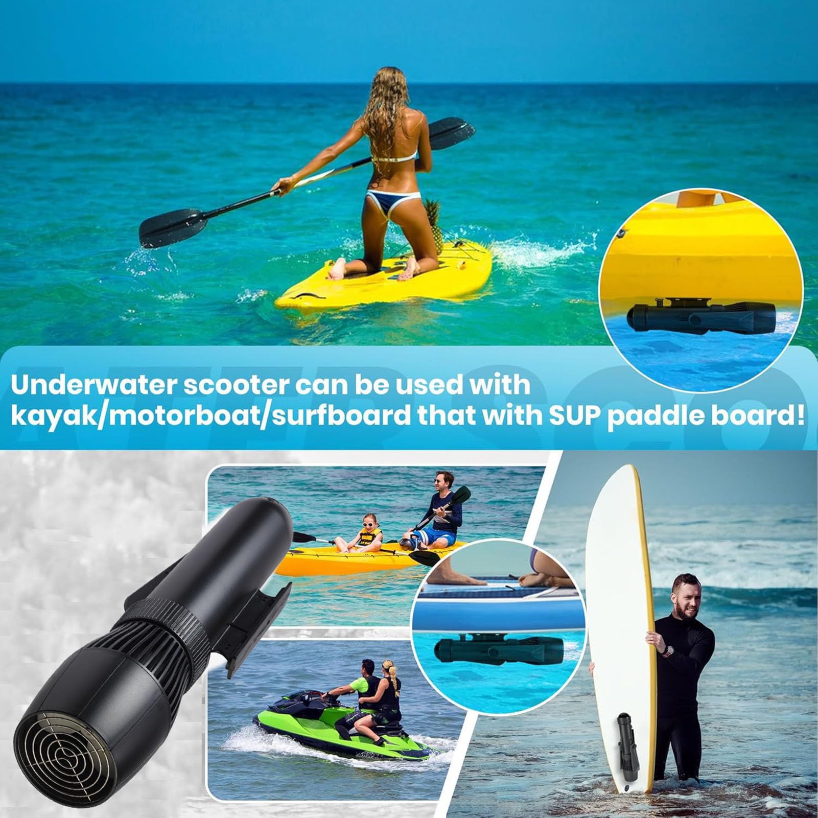10-Speed Portable Underwater Scooter