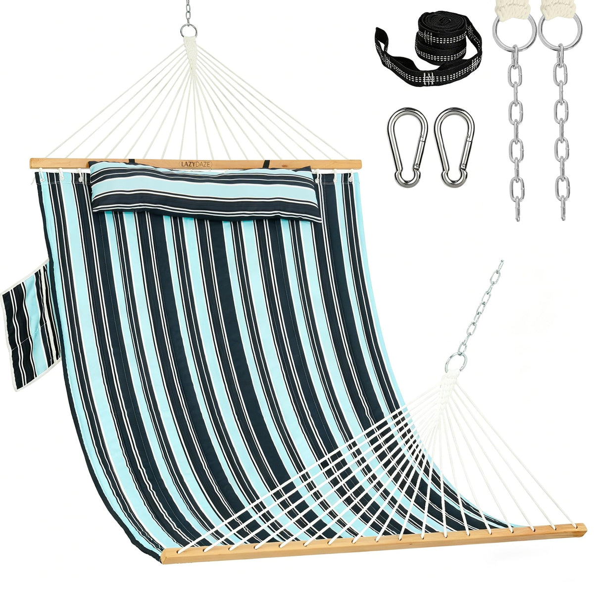 Lazy Daze Double Hammock with Pillow for Outside