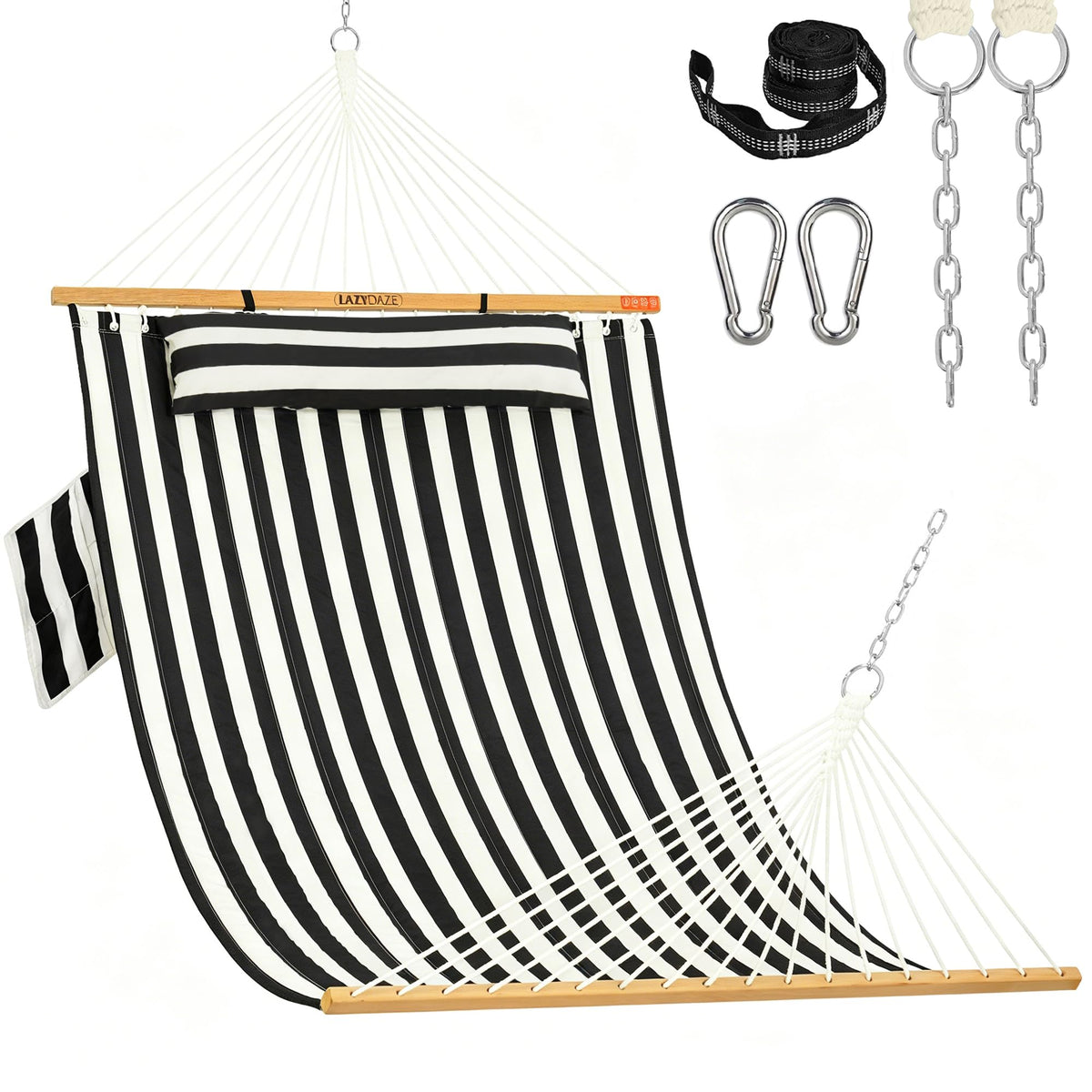 Lazy Daze Double Hammock with Pillow for Outside