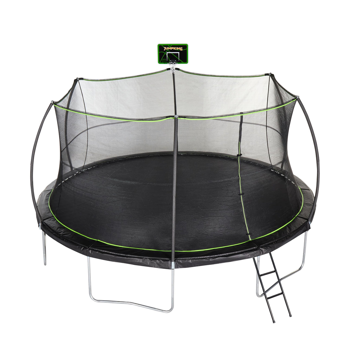 15' Trampoline with Basketball Hoop
