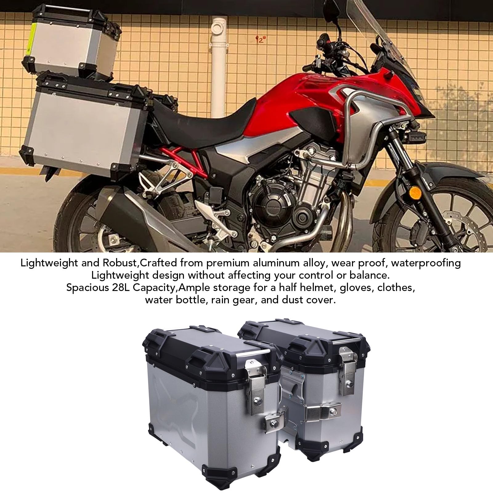 28L Motorcycle Hard Saddlebags