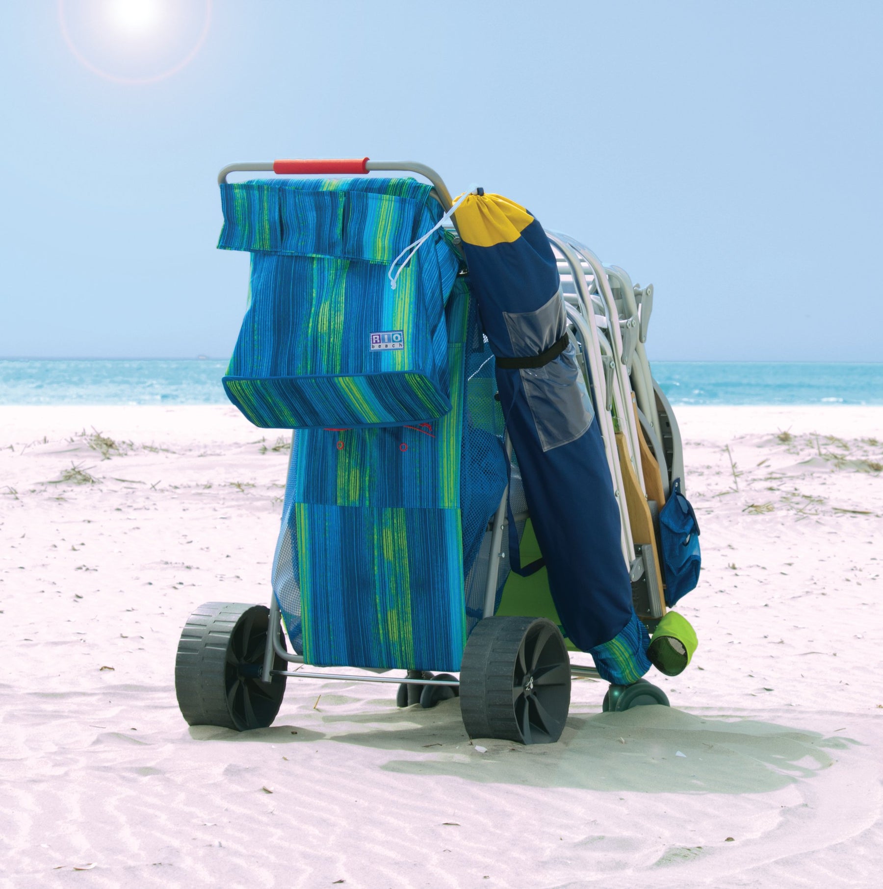 Folding Beach Chair & Beach Cart