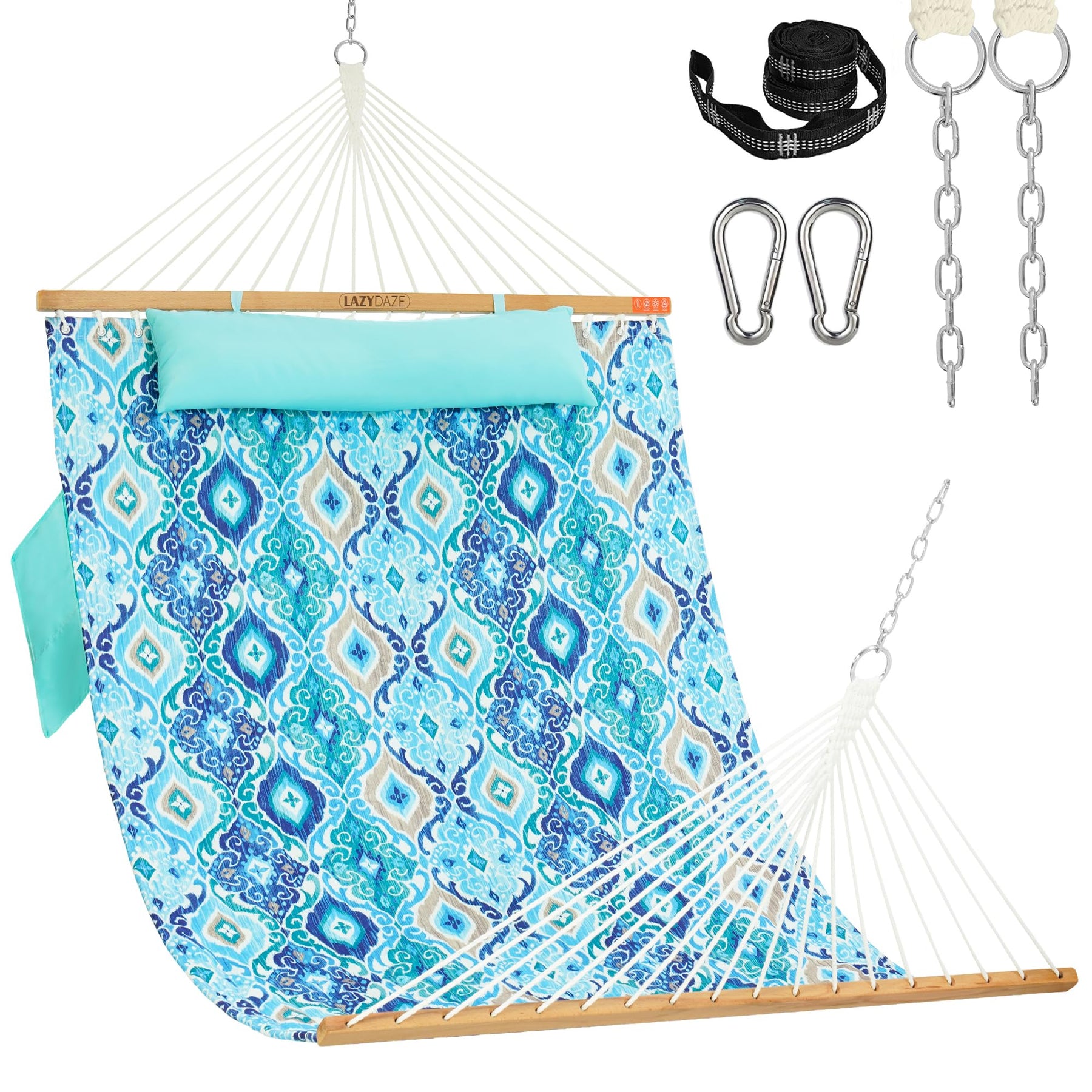Lazy Daze Double Hammock with Pillow for Outside