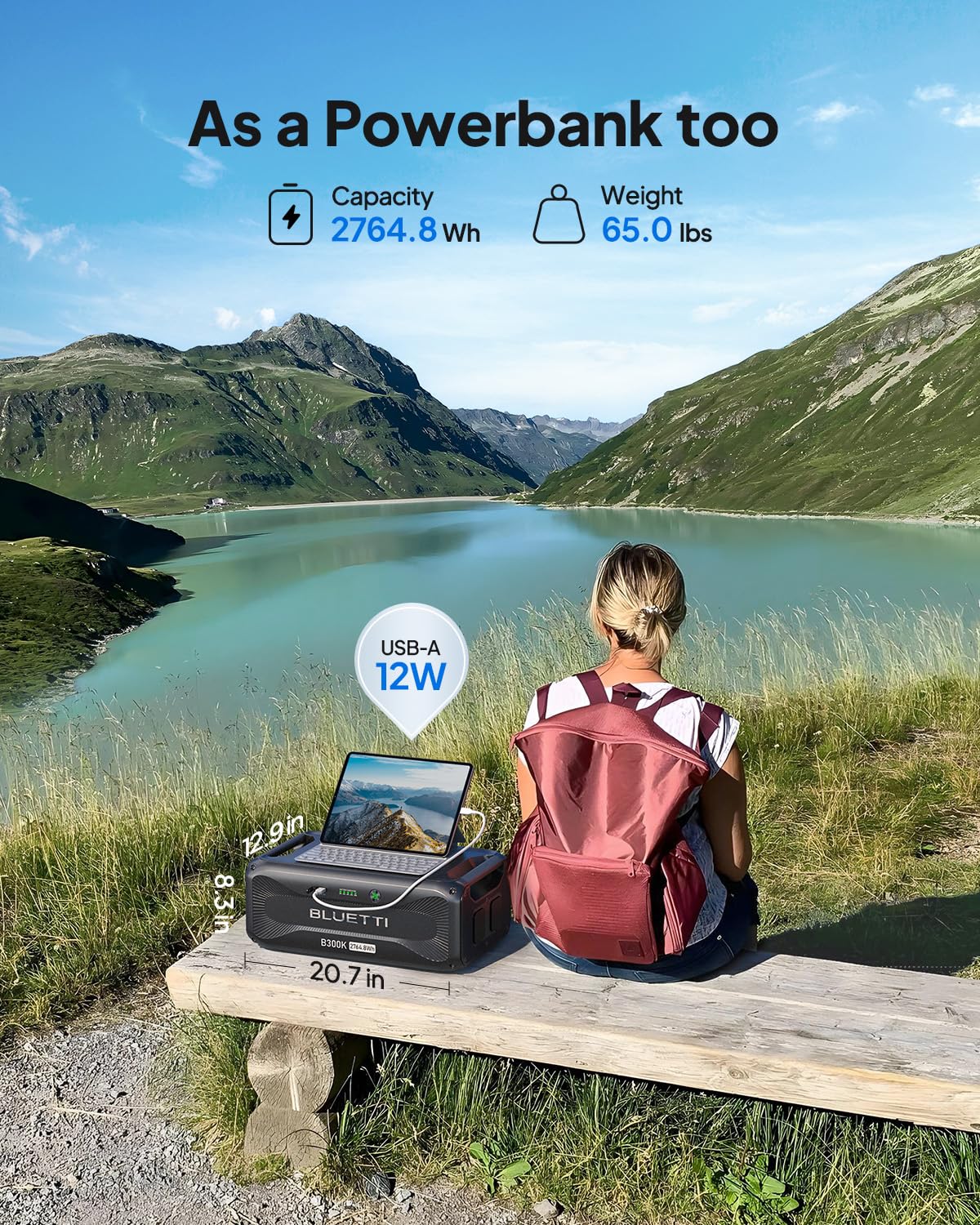 2764.8Wh LiFePO4 Expansion Battery