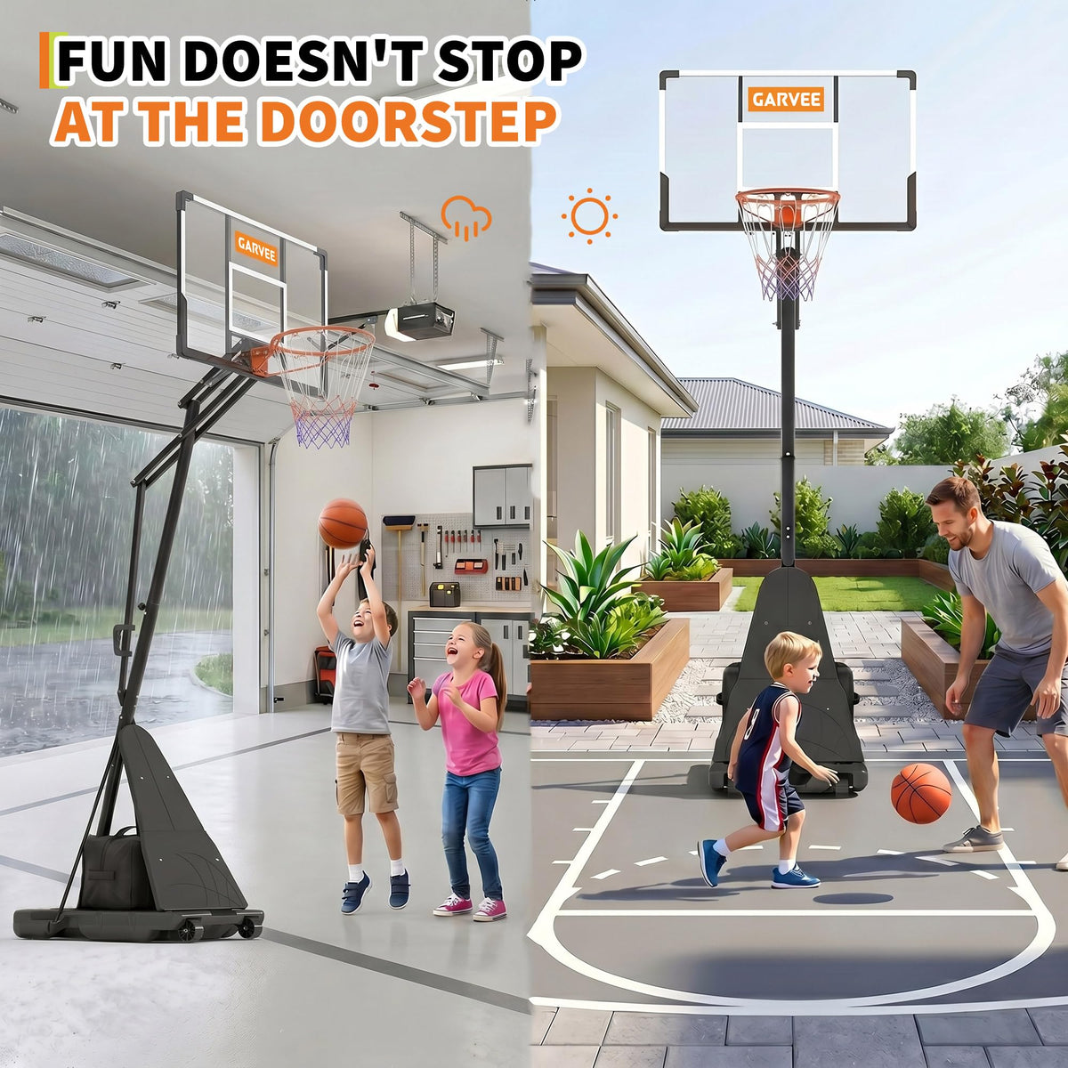 Adjustable Portable Basketball Hoop