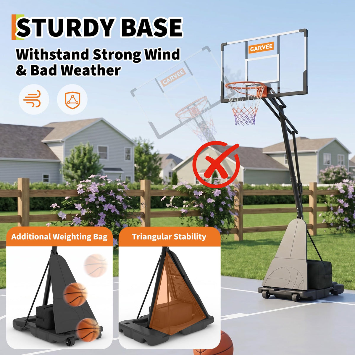 Adjustable Portable Basketball Hoop