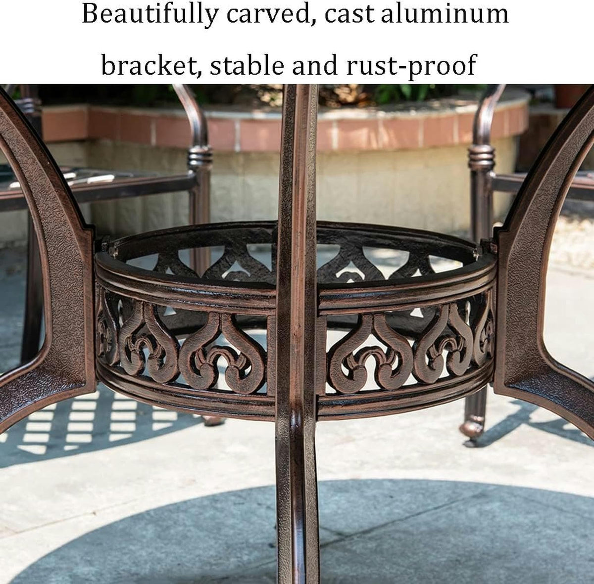 6-Person Cast Aluminum Patio Dining Set