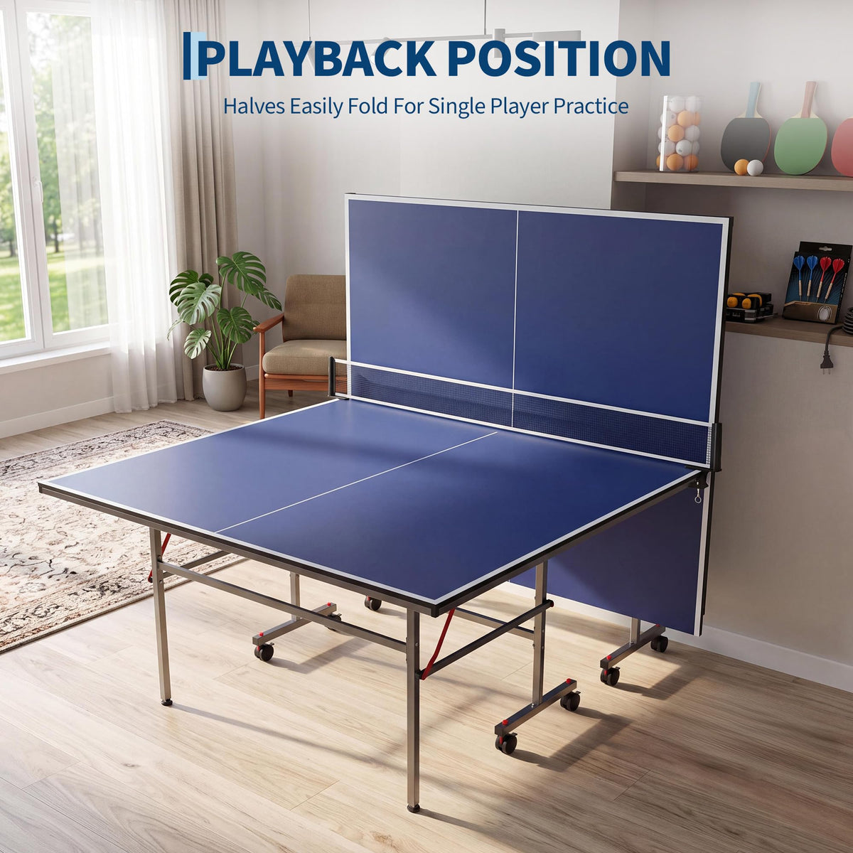 Folding Mobile Ping Pong Table