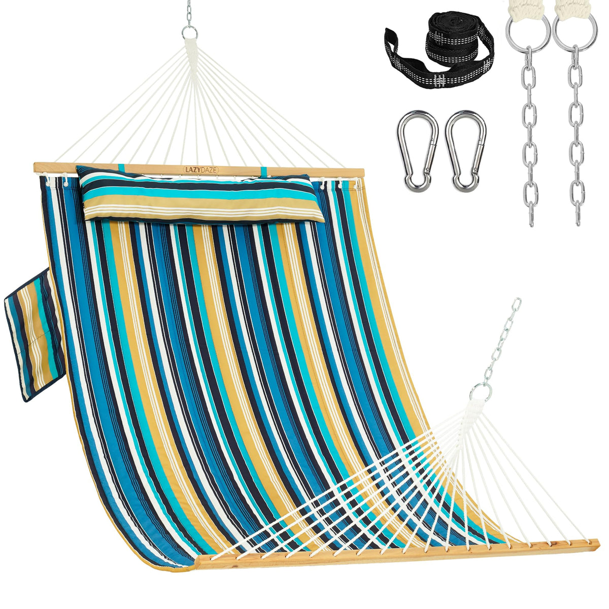 Lazy Daze Double Hammock with Pillow for Outside