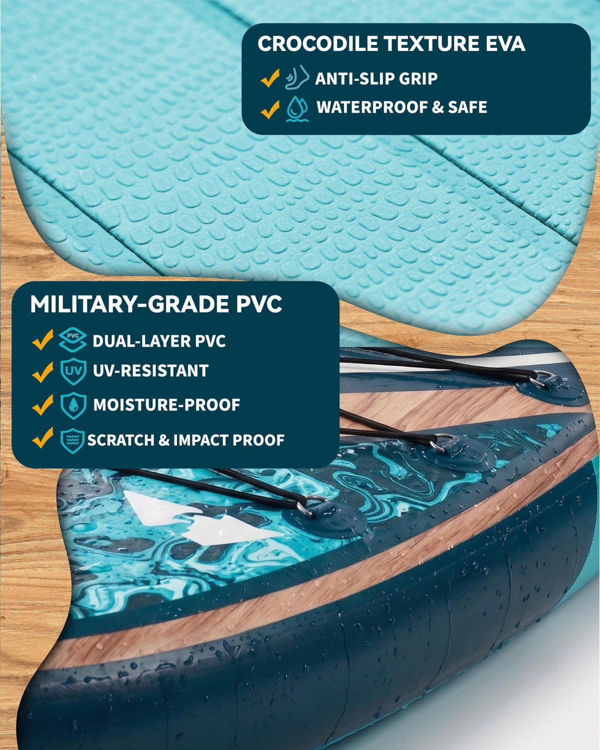 11' Ultra-Wide Inflatable Paddle Board