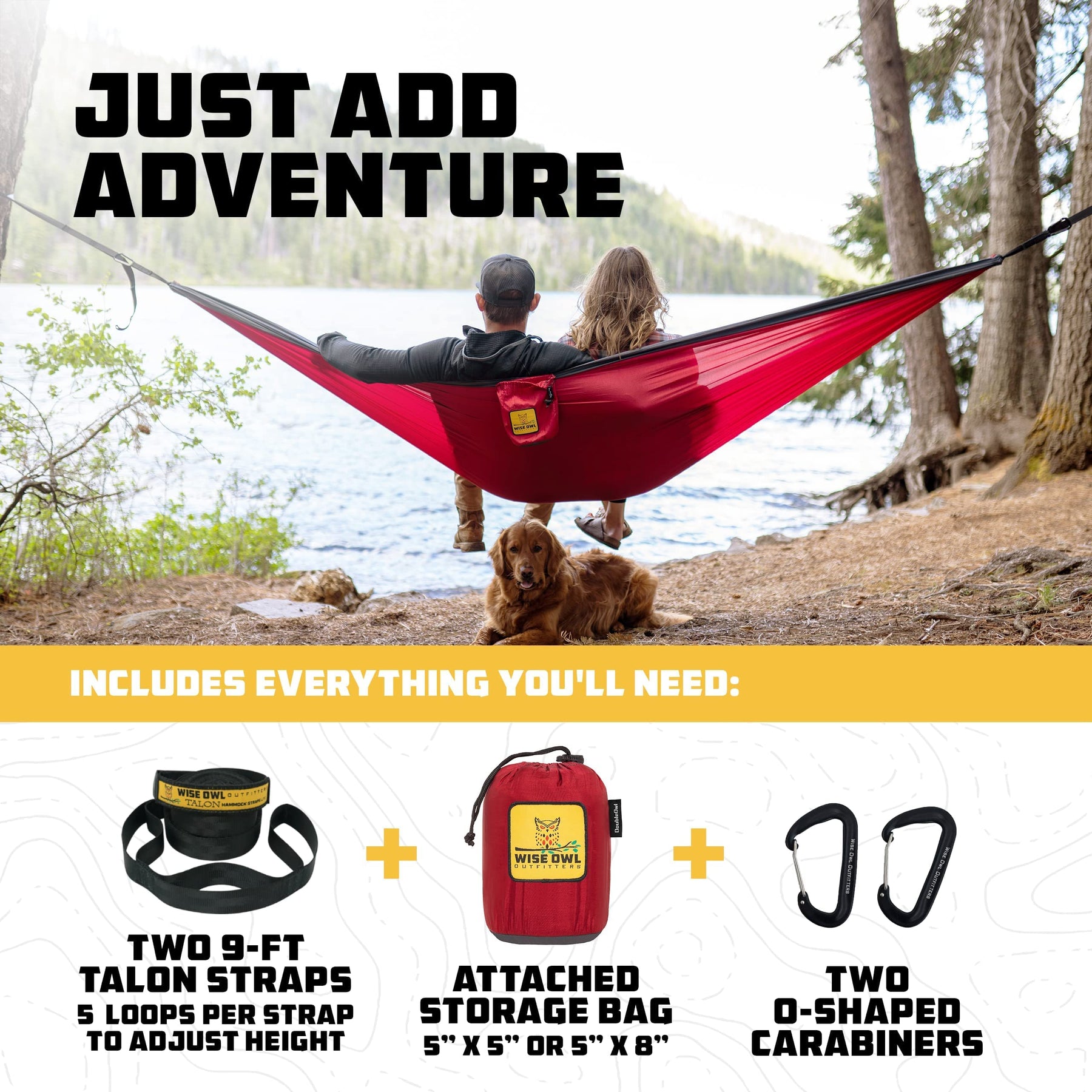 Camping Hammock Set – 2 Pack