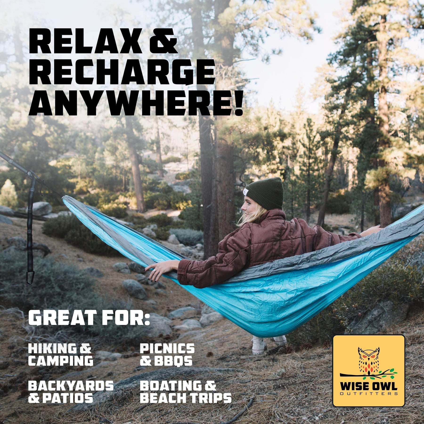 Camping Hammock Set – 2 Pack