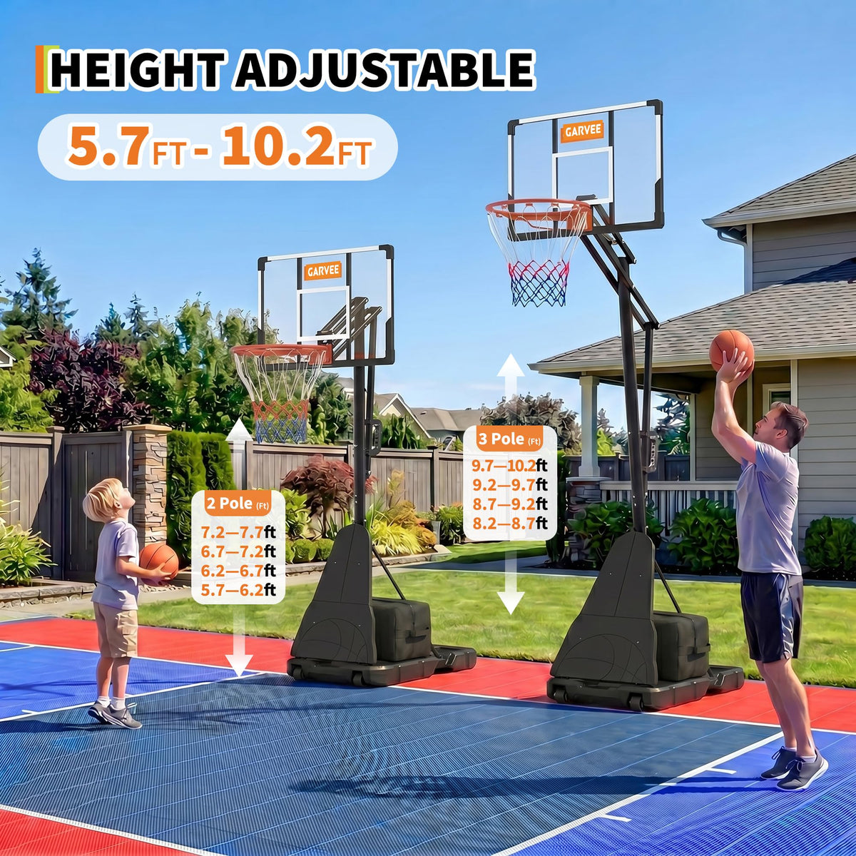 Adjustable Portable Basketball Hoop